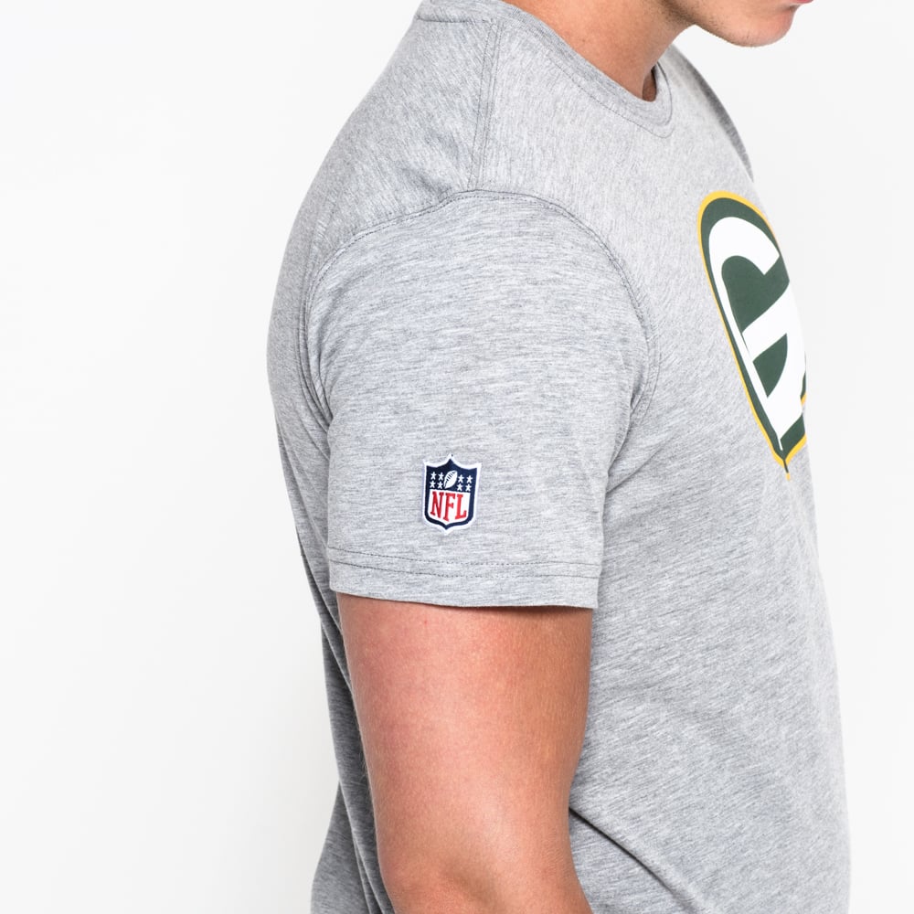 T-Shirt Green Bay Packers Team Logo Grigia