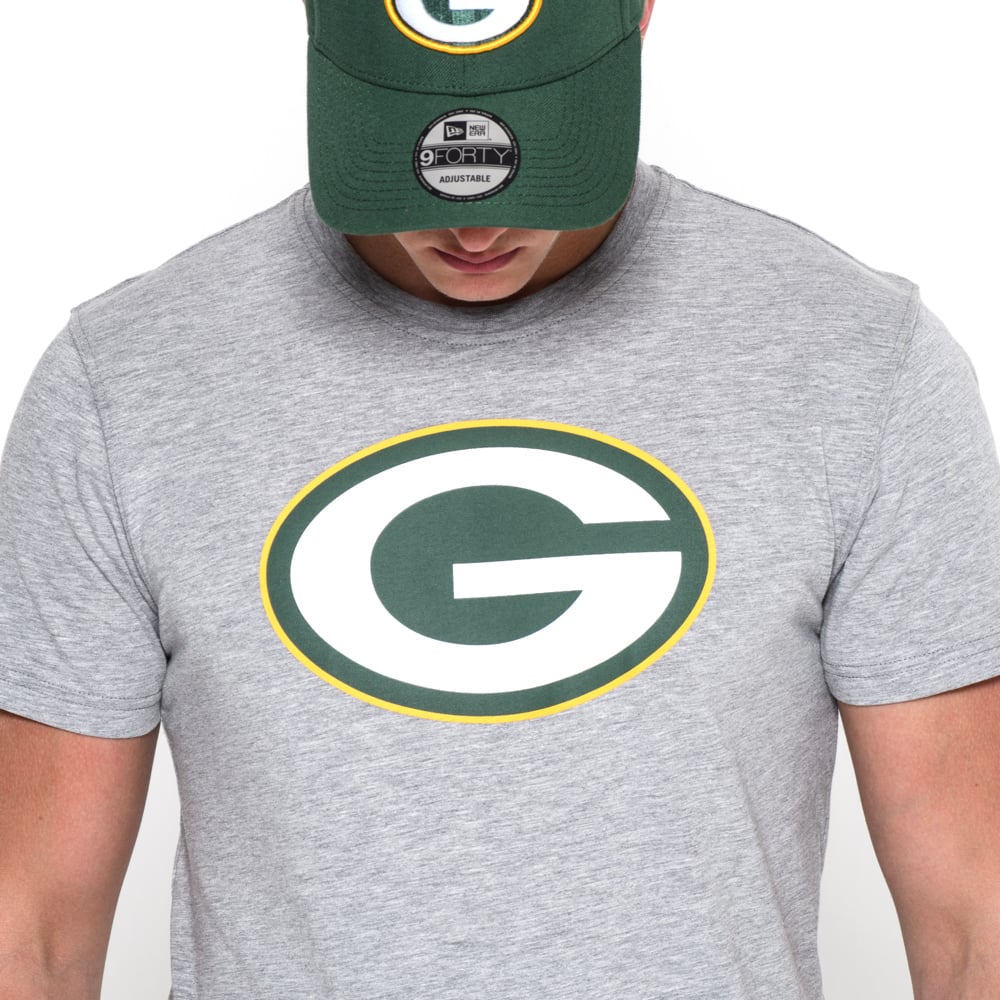 T-Shirt Green Bay Packers Team Logo Grigia