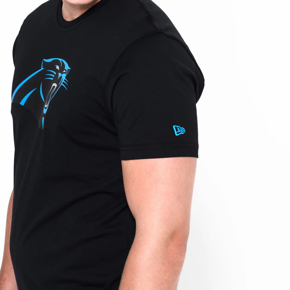 T-Shirt Carolina Panthers Team Logo Nera