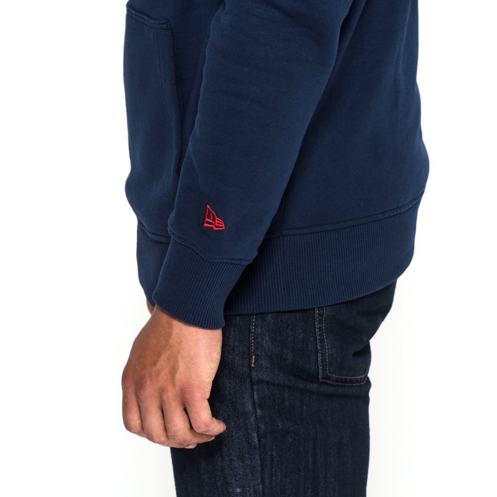 Felpa con cappuccio Tennessee Titans Team Logo blu navy