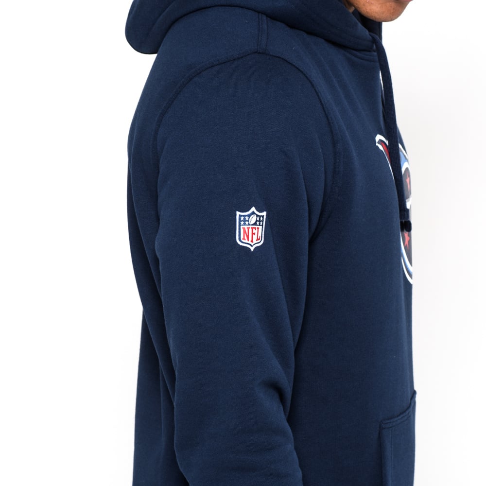 Felpa con cappuccio Tennessee Titans Team Logo blu navy