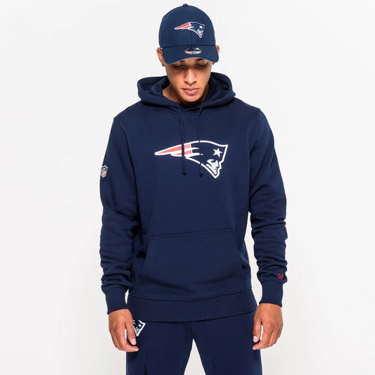 Felpa con cappuccio New England Patriots Team Logo blu