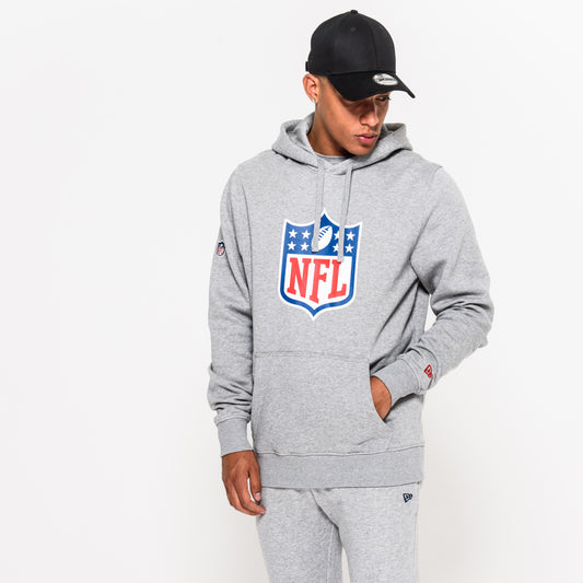 Felpa con cappuccio NFL Logo grigia