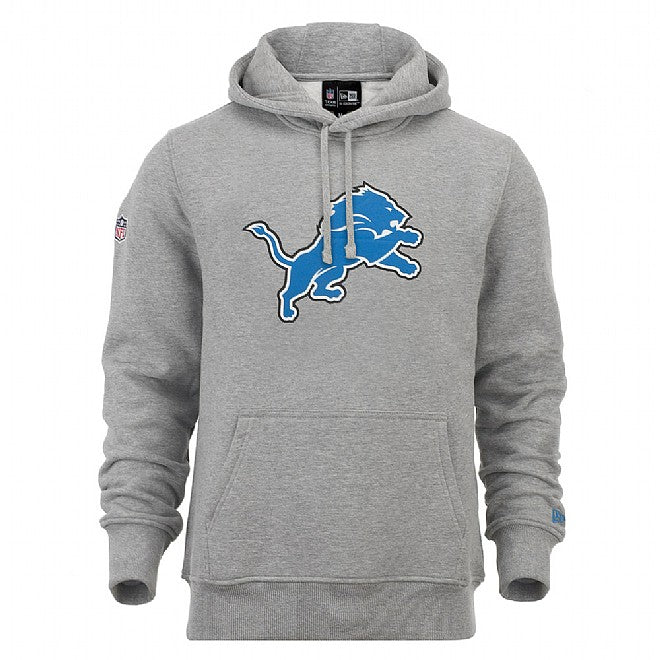 Felpa con cappuccio Team Logo Detroit Lions grigia