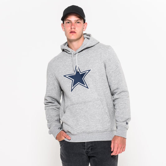Felpa con cappuccio Dallas Cowboys Team Logo grigia