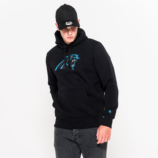 Felpa con cappuccio Carolina Panthers Team Logo nera