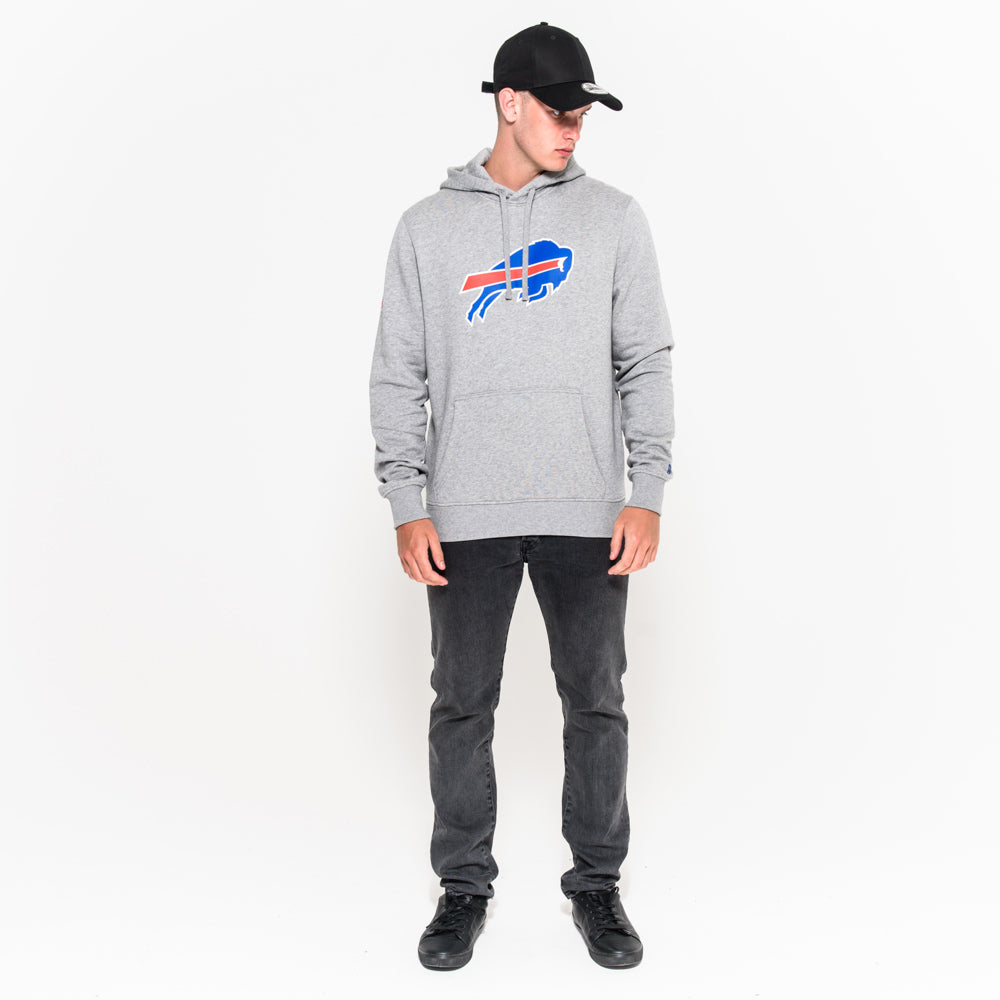 Felpa con cappuccio Buffalo Bills Team Logo grigia
