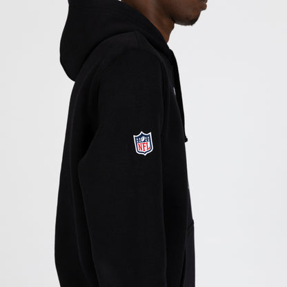 Felpa chiusa con cappuccio Team Logo Atlanta Falcons nera