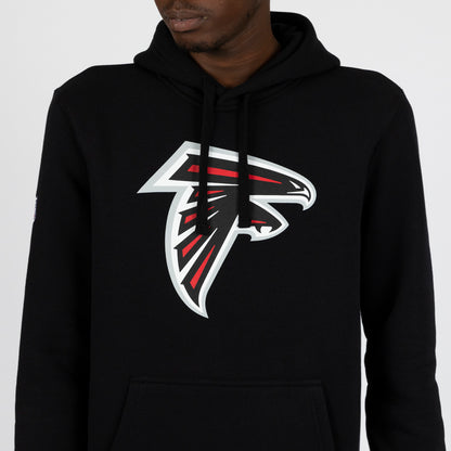 Felpa chiusa con cappuccio Team Logo Atlanta Falcons nera