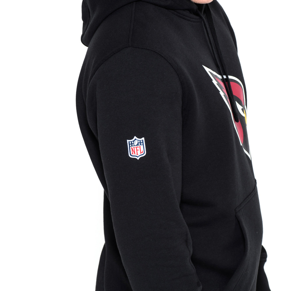Felpa con cappuccio Arizona Cardinals Team Logo nera