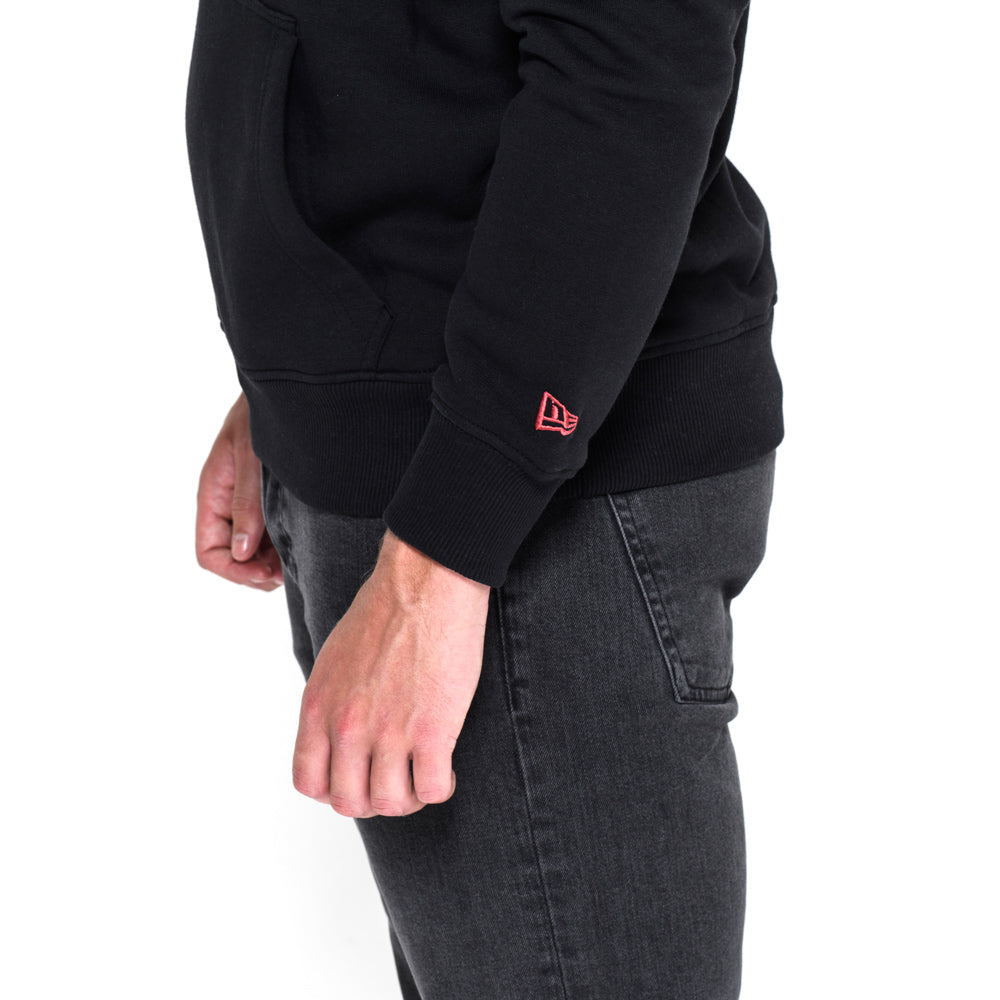 Felpa con cappuccio Arizona Cardinals Team Logo nera