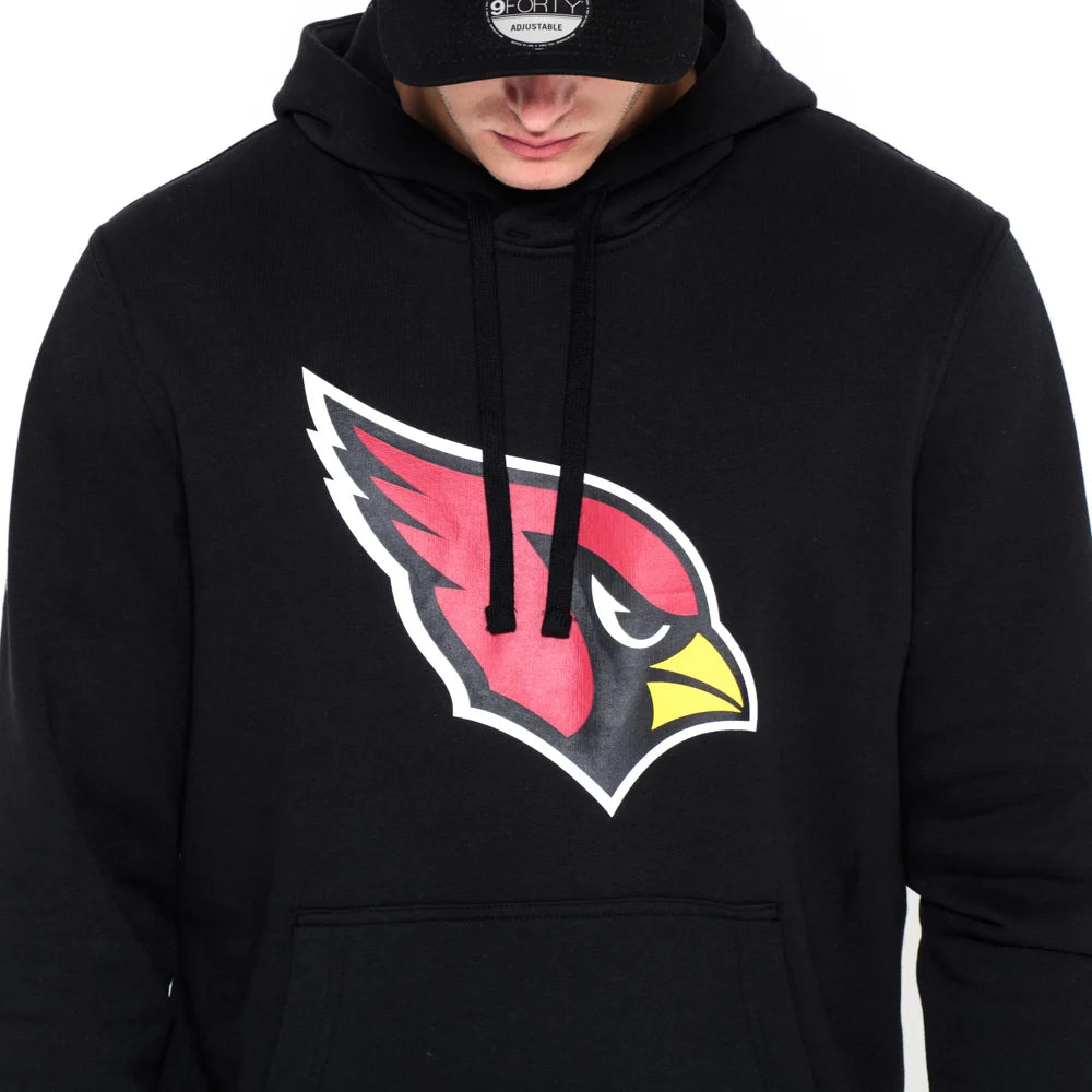Felpa con cappuccio Arizona Cardinals Team Logo nera