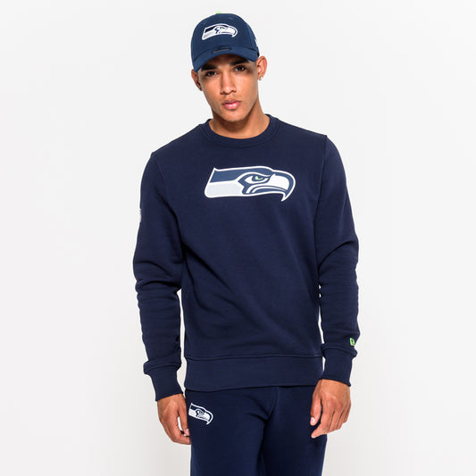 Felpa girocollo Team Logo Seattle Seahawks blu
