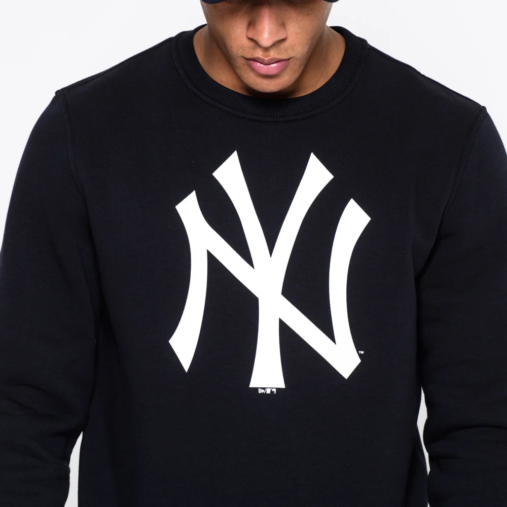 Felpa girocollo New York Yankees blu navy