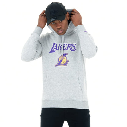 Felpa con cappuccio LA Lakers grigia