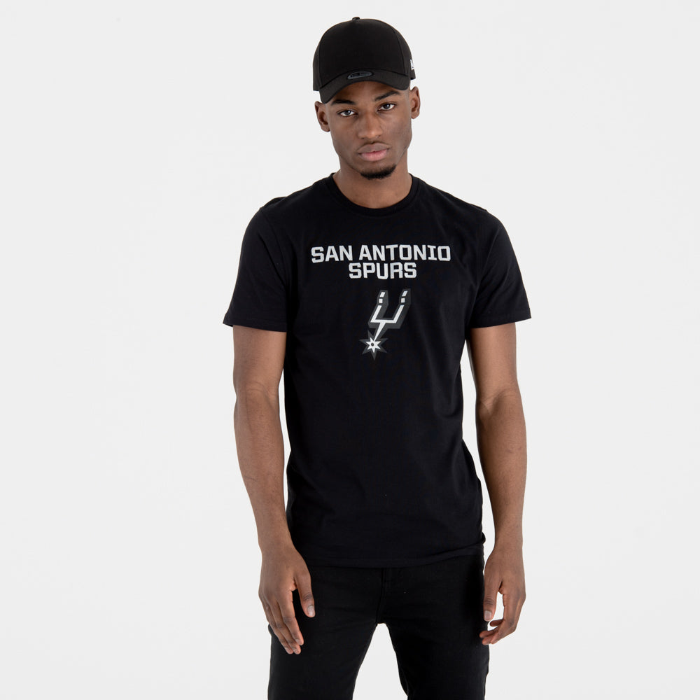T-Shirt San Antonio Spurs Team Logo Nera