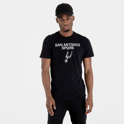 T-Shirt San Antonio Spurs Team Logo Nera