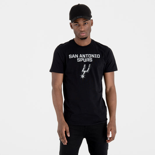 T-Shirt San Antonio Spurs Team Logo Nera