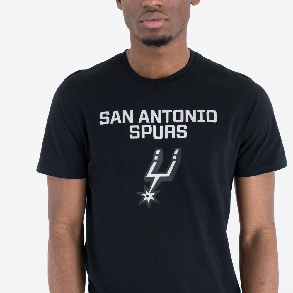 T-Shirt San Antonio Spurs Team Logo Nera