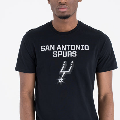 T-Shirt San Antonio Spurs Team Logo Nera