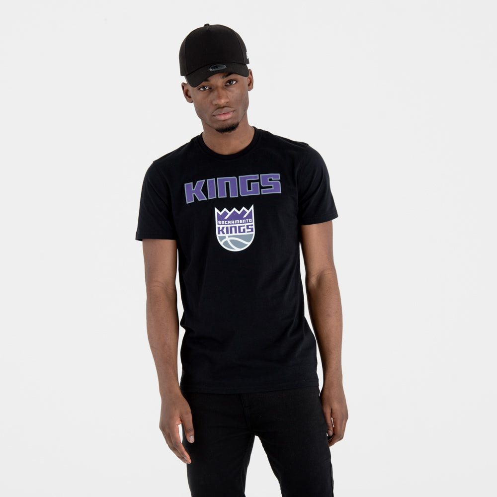 T-Shirt Sacramento Kings NBA Team Logo Nera
