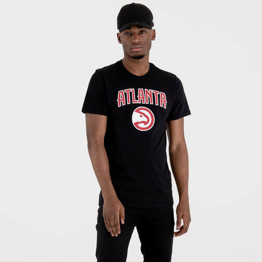 T-Shirt Atlanta Hawks Team Logo Nera