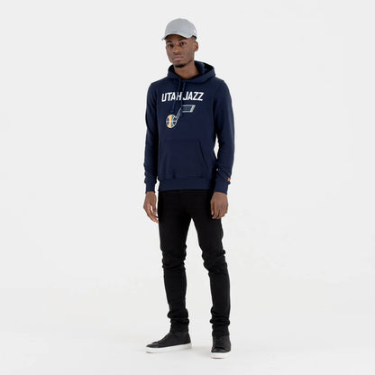 Felpa con cappuccio Utah Jazz Team Logo Blu Navy