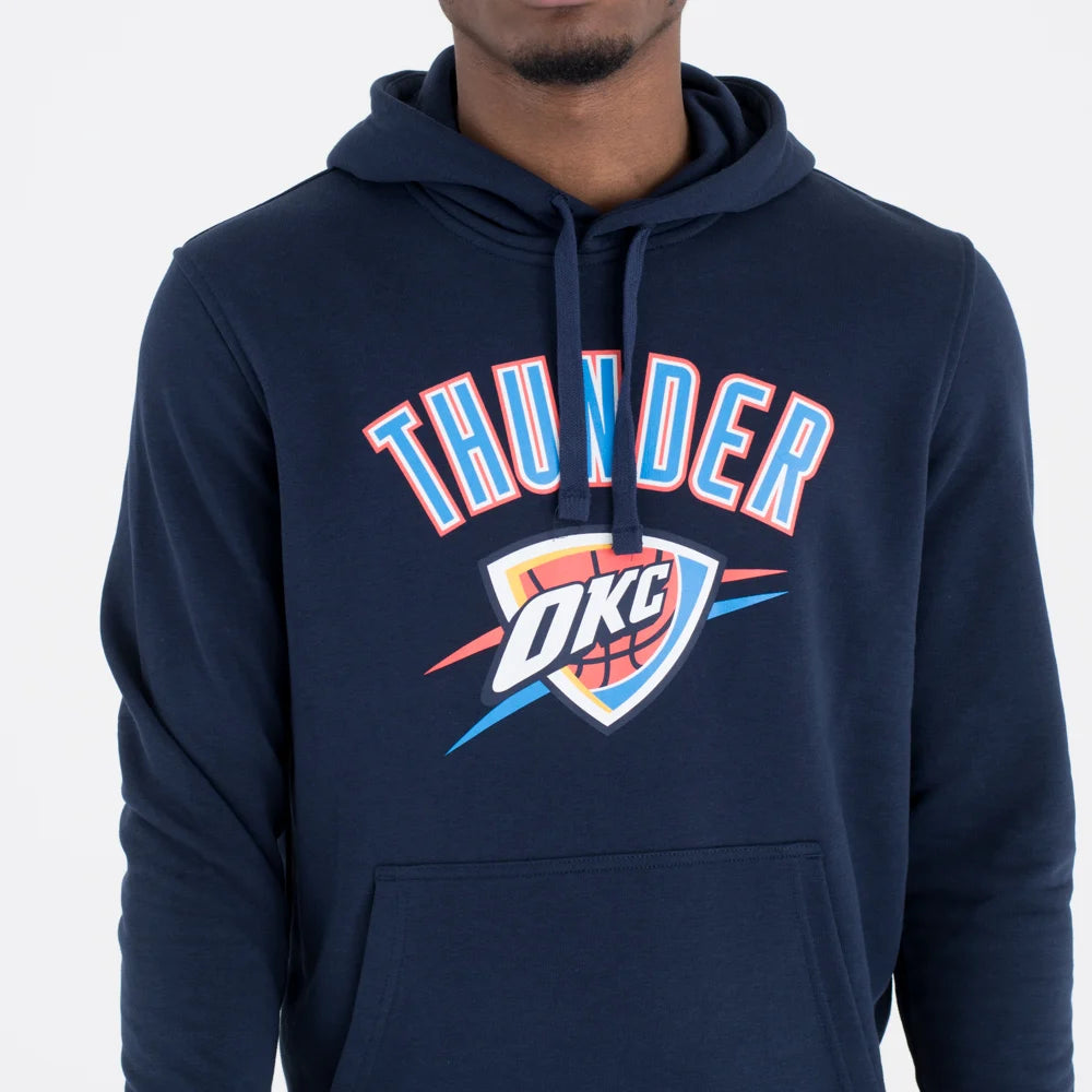 Felpa con cappuccio Oklahoma City Thunder Team Logo Blu Navy