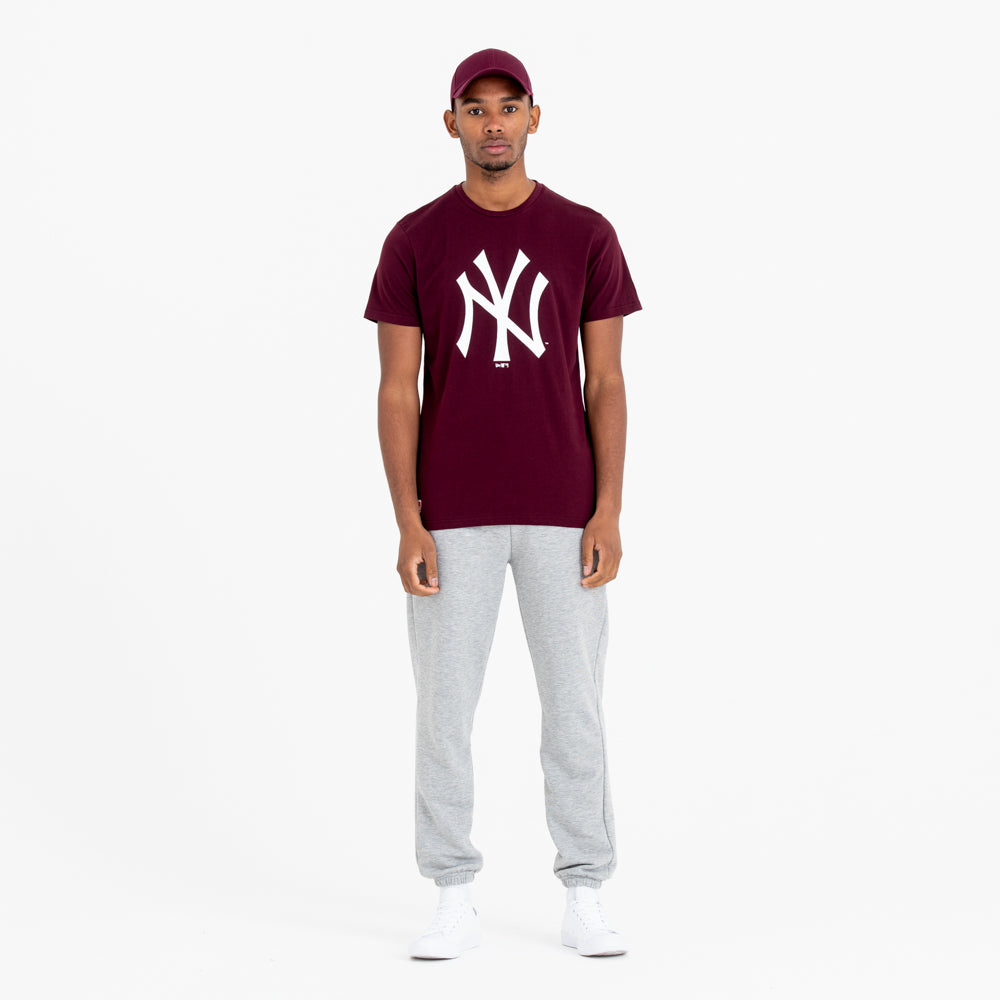 T-Shirt New York Yankees MLB Team Logo Bordeaux