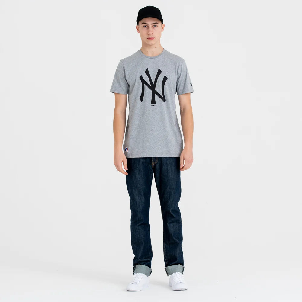 T-Shirt New York Yankees MLB Team Logo Grigia