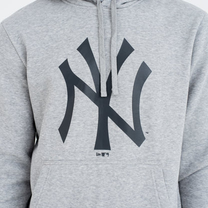 Felpa con cappuccio New York Yankees Team Logo grigia