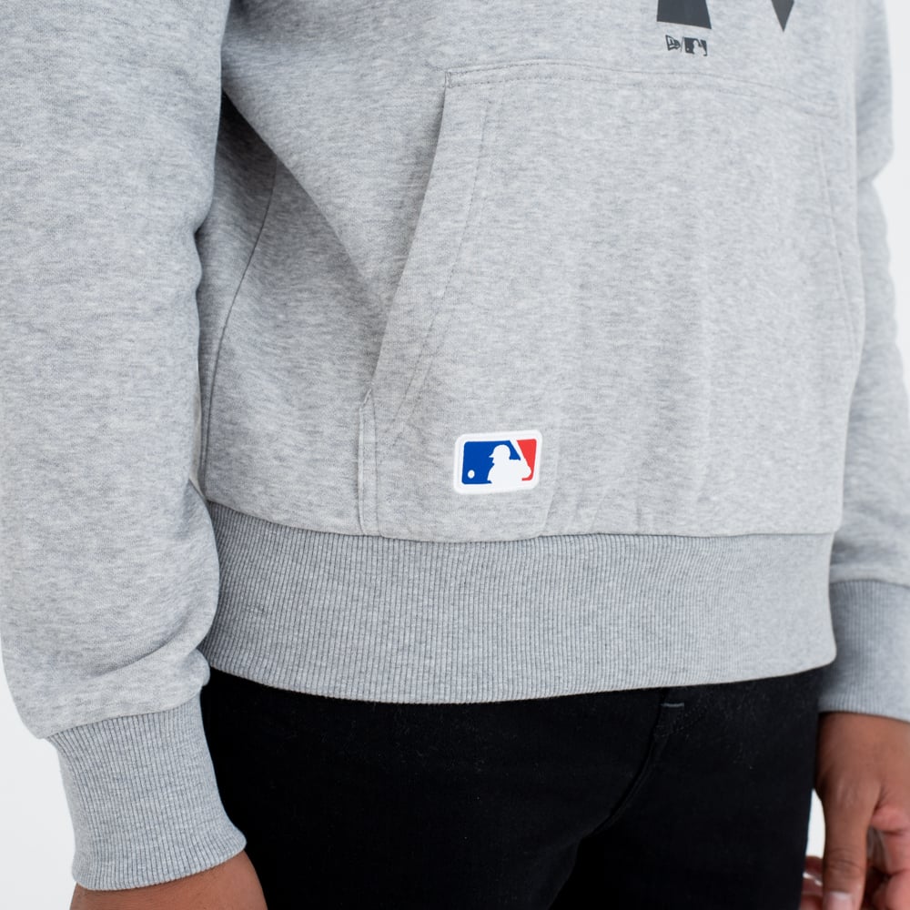Felpa con cappuccio New York Yankees Team Logo grigia