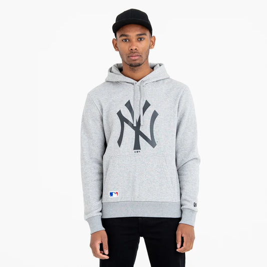Felpa con cappuccio New York Yankees Team Logo grigia
