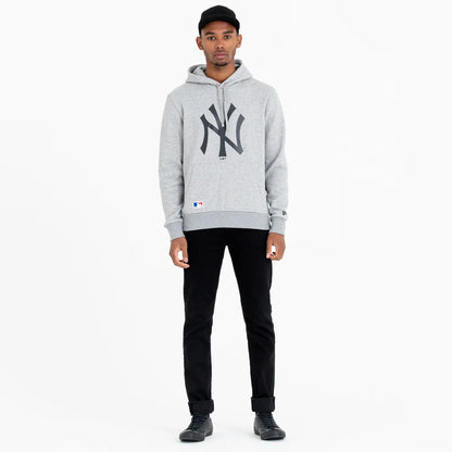 Felpa con cappuccio New York Yankees Team Logo grigia
