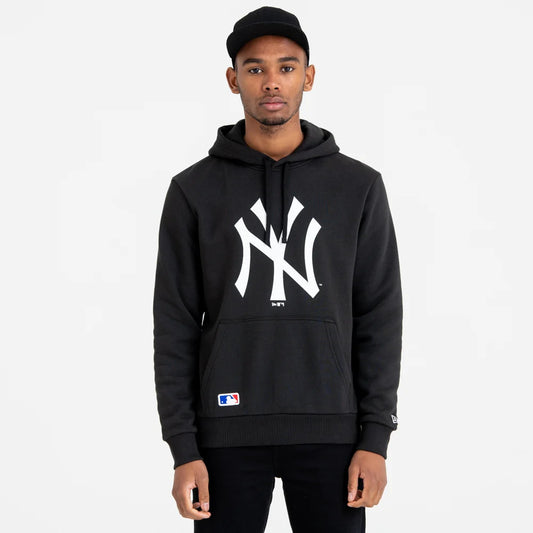 Felpa con cappuccio New York Yankees Team Logo nera