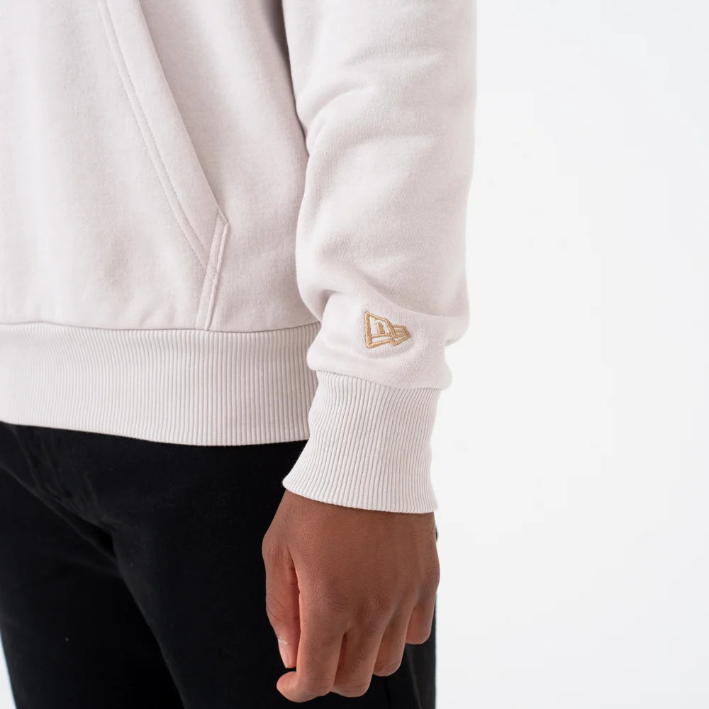 Felpa con cappuccio New York Yankees Logo Panna