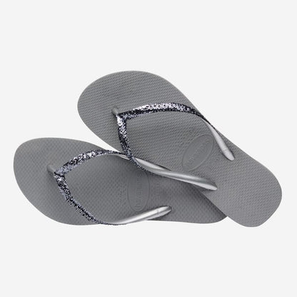 Havaianas Slim Glitter II grigie
