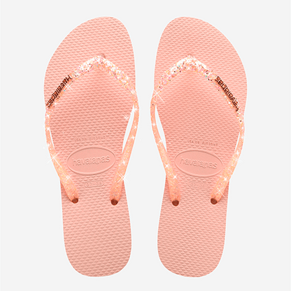Havaianas Slim Glitter Flourish rosa