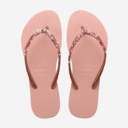 Havaianas Slim Glitter II rosa oro